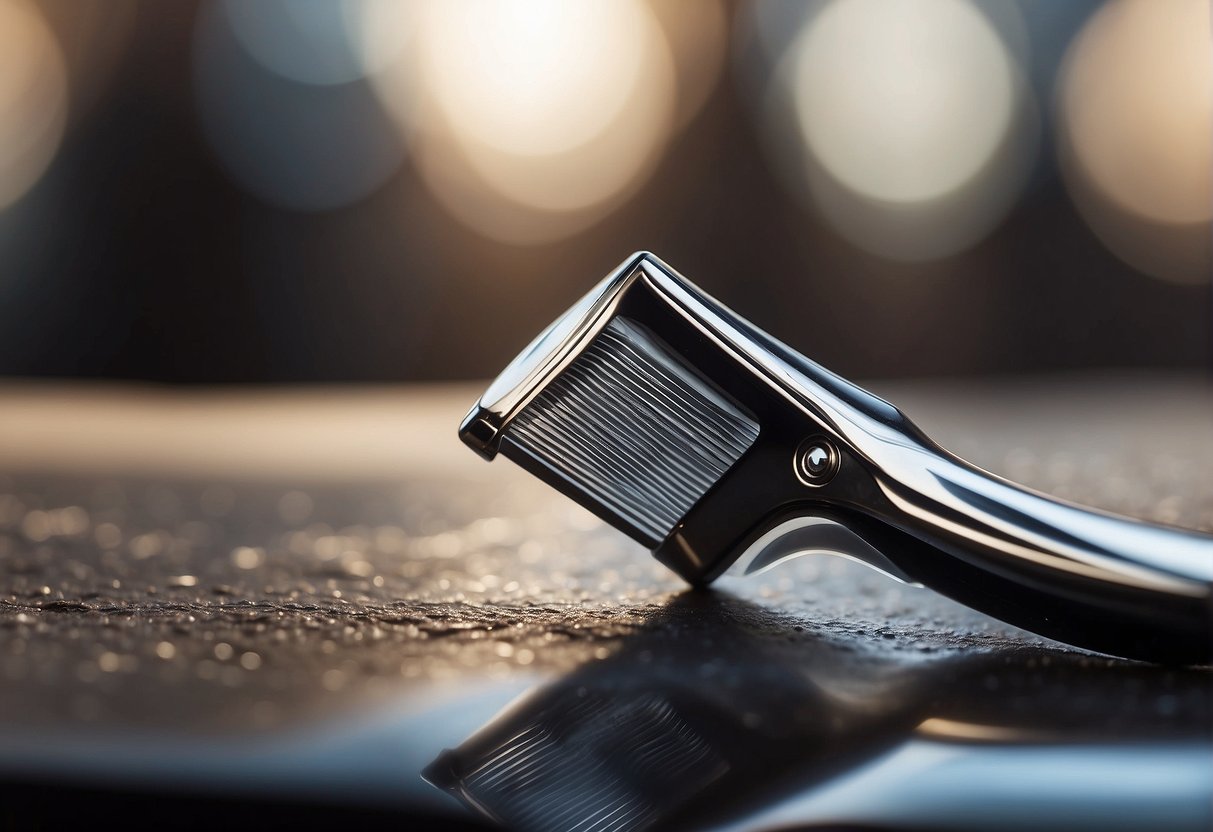 A razor shaving the intimate area