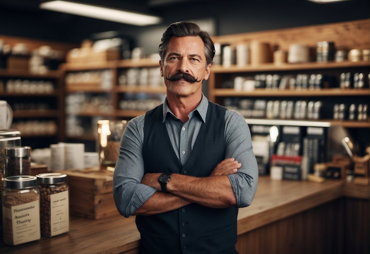 A group of people with different cultural backgrounds are gathered together, each sporting a unique style of mustache, representing the diversity of soziokulturelle Aspekte Oberlippenbart